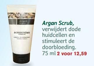 Aanbiedingen Argan scrub - De Tuinen - Geldig van 29/05/2017 tot 18/06/2017 bij Holland & Barrett