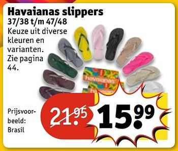 Aanbiedingen Havaianas slippers beeld: brasil - Havaianas - Geldig van 30/05/2017 tot 11/06/2017 bij Kruidvat