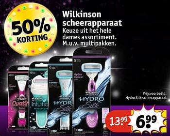 Aanbiedingen Hydro silk scheerapparaat - Wilkinson - Geldig van 30/05/2017 tot 11/06/2017 bij Kruidvat