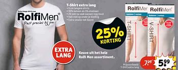 Aanbiedingen T-shirt extra lang - Rolfimen - Geldig van 30/05/2017 tot 11/06/2017 bij Kruidvat