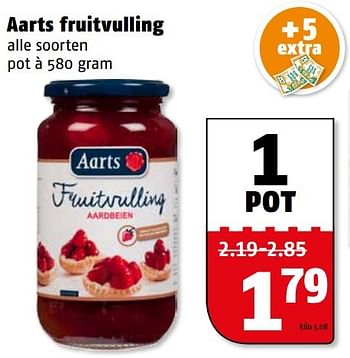 Aanbiedingen Aarts fruitvulling - Aarts - Geldig van 29/05/2017 tot 05/06/2017 bij Poiesz