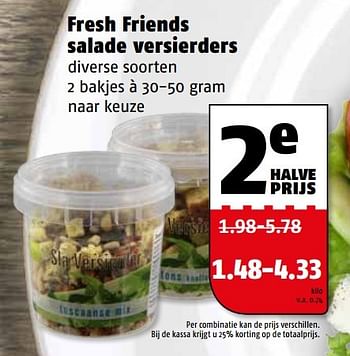 Aanbiedingen Fresh friends salade versierders - Huismerk Poiesz - Geldig van 29/05/2017 tot 05/06/2017 bij Poiesz