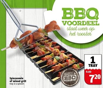 Aanbiedingen Spiezenmix of mixed grill - Huismerk Poiesz - Geldig van 29/05/2017 tot 05/06/2017 bij Poiesz