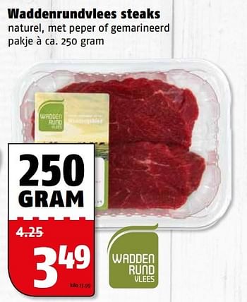 Aanbiedingen Waddenrundvlees steaks - Huismerk Poiesz - Geldig van 29/05/2017 tot 05/06/2017 bij Poiesz