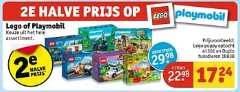 Aanbiedingen Lego of playmobil,lego puppy optocht - Huismerk - Kruidvat - Geldig van 30/05/2017 tot 11/06/2017 bij Kruidvat