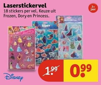 Aanbiedingen Laserstickervel - Disney - Geldig van 30/05/2017 tot 11/06/2017 bij Kruidvat