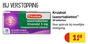 Aanbiedingen Laxeertabletten - Huismerk - Kruidvat - Geldig van 30/05/2017 tot 11/06/2017 bij Kruidvat