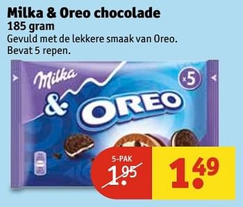 Aanbiedingen Milka + oreo chocolade - Milka - Geldig van 30/05/2017 tot 11/06/2017 bij Kruidvat