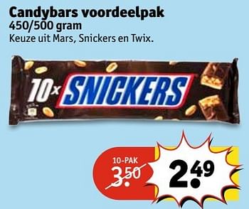 Aanbiedingen Candybars voordeelpak - Snickers - Geldig van 30/05/2017 tot 11/06/2017 bij Kruidvat
