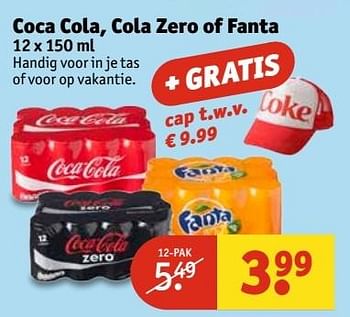 Aanbiedingen Coca cola, cola zero of fanta - Huismerk - Kruidvat - Geldig van 30/05/2017 tot 11/06/2017 bij Kruidvat