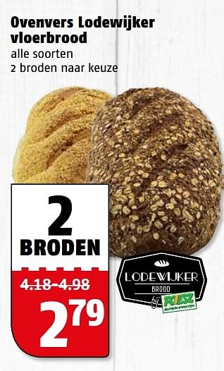Aanbiedingen Ovenvers lodewijker vloerbrood - Huismerk Poiesz - Geldig van 29/05/2017 tot 05/06/2017 bij Poiesz
