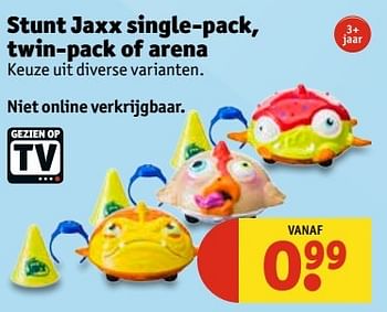 Aanbiedingen Stunt jaxx single-pack, twin-pack of arena - Huismerk - Kruidvat - Geldig van 30/05/2017 tot 11/06/2017 bij Kruidvat