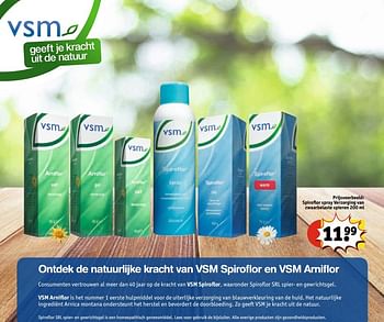 Aanbiedingen Vsm ,spiroflor spray verzorging van zwaarbelaste spieren - VSM - Geldig van 30/05/2017 tot 11/06/2017 bij Kruidvat