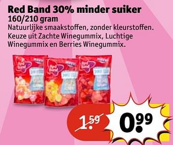 Aanbiedingen Red band 30% minder suiker - Red band - Geldig van 30/05/2017 tot 11/06/2017 bij Kruidvat