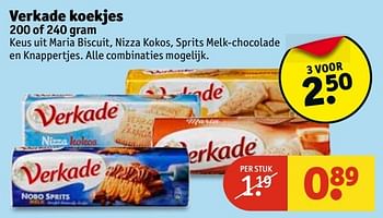 Aanbiedingen Verkade koekjes - Verkade - Geldig van 30/05/2017 tot 11/06/2017 bij Kruidvat
