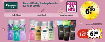 Aanbiedingen Douche lavendel - Kneipp - Geldig van 30/05/2017 tot 11/06/2017 bij Kruidvat
