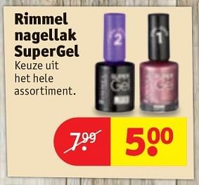 Aanbiedingen Rimmel nagellak supergel - Rimmel - Geldig van 30/05/2017 tot 11/06/2017 bij Kruidvat