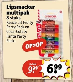 Aanbiedingen Lipsmacker multipak - Lipsmackers - Geldig van 30/05/2017 tot 11/06/2017 bij Kruidvat