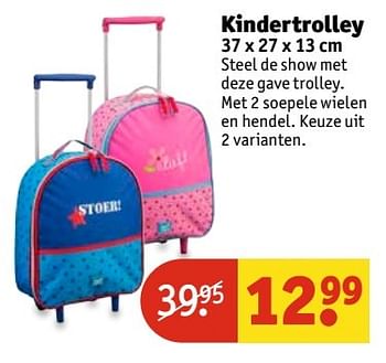 Aanbiedingen Kindertrolley - Huismerk - Kruidvat - Geldig van 30/05/2017 tot 11/06/2017 bij Kruidvat