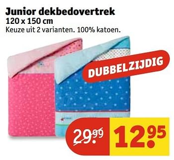 Aanbiedingen Junior dekbedovertrek - Huismerk - Kruidvat - Geldig van 30/05/2017 tot 11/06/2017 bij Kruidvat
