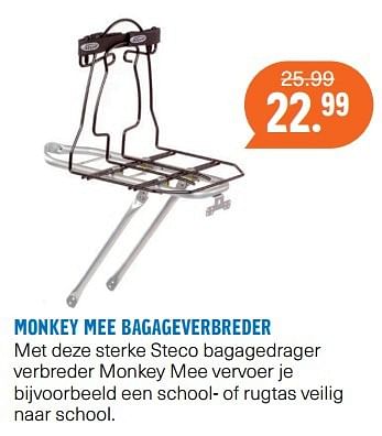 Aanbiedingen Monkey mee bagageverbreder - Steco - Geldig van 22/05/2017 tot 04/06/2017 bij Halfords