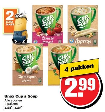 Aanbiedingen Unox cup a soup - Unox - Geldig van 31/05/2017 tot 06/06/2017 bij Hoogvliet