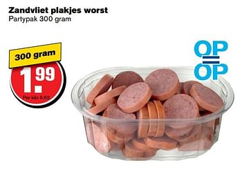 Aanbiedingen Zandvliet plakjes worst - Zandvliet - Geldig van 31/05/2017 tot 06/06/2017 bij Hoogvliet