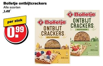 Aanbiedingen Bolletje ontbijtcrackers - Bolletje - Geldig van 31/05/2017 tot 06/06/2017 bij Hoogvliet