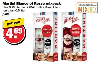 Aanbiedingen Martini bianco of rosso mixpack - Martini - Geldig van 31/05/2017 tot 06/06/2017 bij Hoogvliet