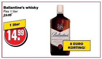 Aanbiedingen Ballantine`s whisky - Ballantine's - Geldig van 31/05/2017 tot 06/06/2017 bij Hoogvliet