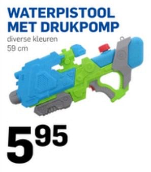 Aanbiedingen Waterpistool met drukpomp - Huismerk - Action - Geldig van 31/05/2017 tot 06/06/2017 bij Action