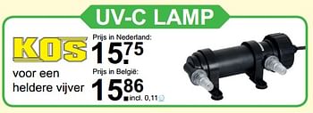 Aanbiedingen Uv-c lamp - Kos - Geldig van 22/05/2017 tot 11/06/2017 bij Van Cranenbroek