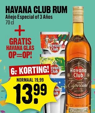 Aanbiedingen Havana club rum - Havana club - Geldig van 04/06/2017 tot 10/06/2017 bij Dirk III