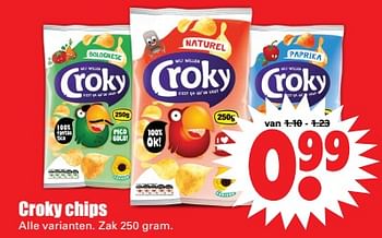 Aanbiedingen Croky chips - Croky - Geldig van 04/06/2017 tot 10/06/2017 bij Lekker Doen