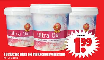 Aanbiedingen 1 de beste ultra oxi vlekkenverwijderaar - 1 de beste - Geldig van 04/06/2017 tot 10/06/2017 bij Lekker Doen