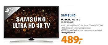 Aanbiedingen Samsung ultra hd 4k tv ue40ku6020 - Samsung - Geldig van 03/06/2017 tot 11/06/2017 bij Expert