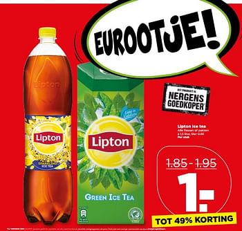 Aanbiedingen Lipton ice tea - Lipton - Geldig van 04/06/2017 tot 10/06/2017 bij Plus