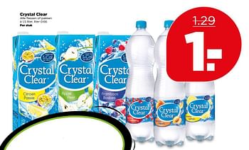 Aanbiedingen Crystal clear - Crystal - Geldig van 04/06/2017 tot 10/06/2017 bij Plus