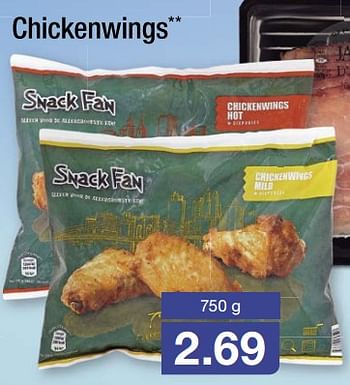 Aanbiedingen Chickenwings - Snack Fan - Geldig van 04/06/2017 tot 10/06/2017 bij Aldi