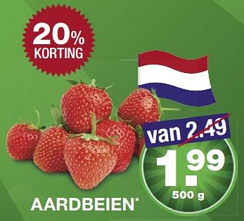 Aanbiedingen Aardbeien - Huismerk - Aldi - Geldig van 04/06/2017 tot 10/06/2017 bij Aldi