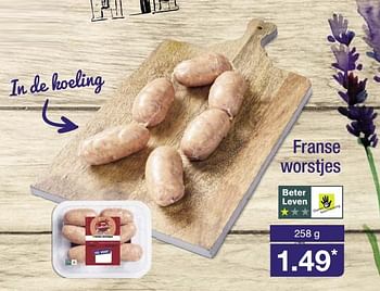 Aanbiedingen Franse worstjes - Huismerk - Aldi - Geldig van 04/06/2017 tot 10/06/2017 bij Aldi