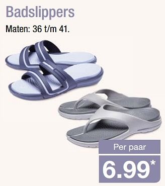 Aanbiedingen Badslippers - Huismerk - Aldi - Geldig van 04/06/2017 tot 10/06/2017 bij Aldi