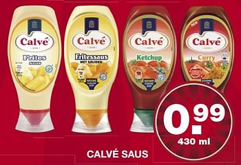 Aanbiedingen Calvé saus - Calve - Geldig van 04/06/2017 tot 10/06/2017 bij Aldi