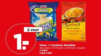 Aanbiedingen Unox of conimex noodles - Huismerk - Plus - Geldig van 04/06/2017 tot 10/06/2017 bij Plus