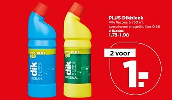 Aanbiedingen Plus dikbleek - Huismerk - Plus - Geldig van 04/06/2017 tot 10/06/2017 bij Plus