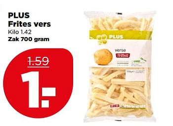 Aanbiedingen Plus frites vers - Huismerk - Plus - Geldig van 04/06/2017 tot 10/06/2017 bij Plus