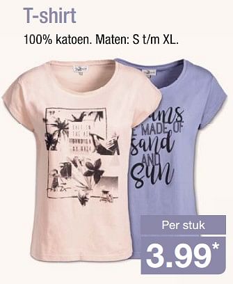 Aanbiedingen T-shirt - Huismerk - Aldi - Geldig van 04/06/2017 tot 10/06/2017 bij Aldi