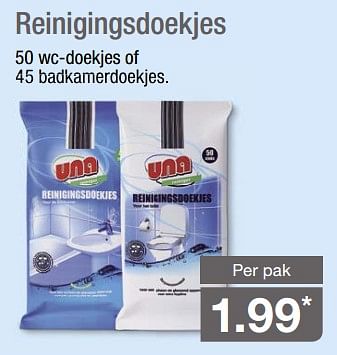 Aanbiedingen Reinigingsdoekjes - Una - Geldig van 04/06/2017 tot 10/06/2017 bij Aldi