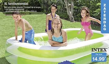 Aanbiedingen Xl familiezwembad - Intex - Geldig van 04/06/2017 tot 10/06/2017 bij Aldi
