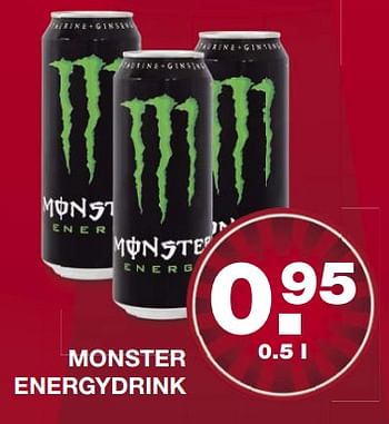 Aanbiedingen Monster energydrink - Monster - Geldig van 04/06/2017 tot 10/06/2017 bij Aldi